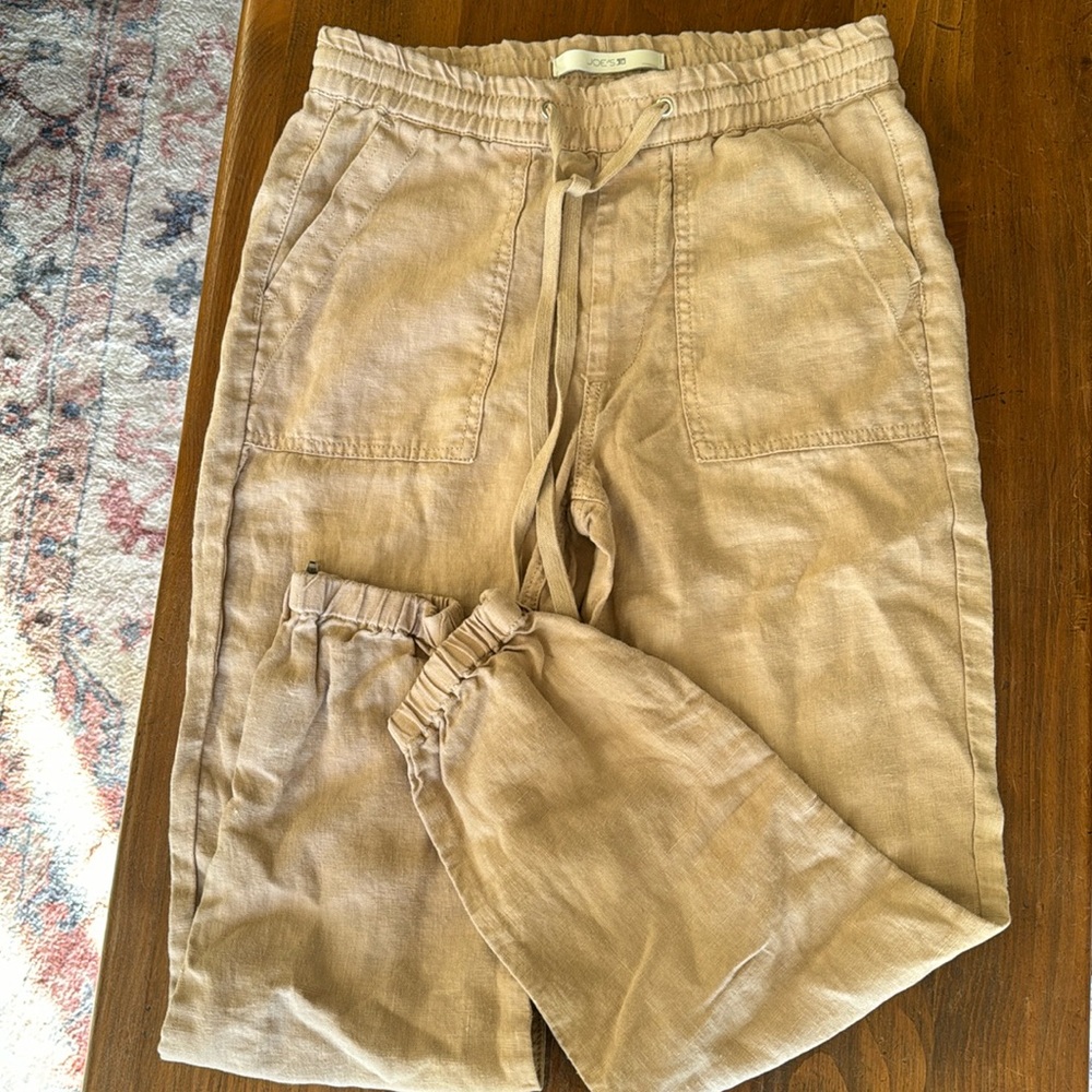 Joes jeans linen khaki pants